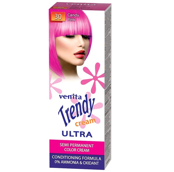 Trendy Cream Ultra 30 Candy Pink Krem do koloryzacji włosów