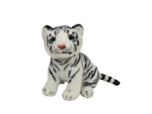 Maskotka Tygrysek biały siedzący 25 cm