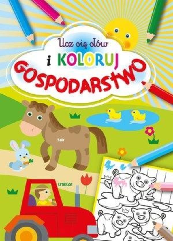 Ucz się słów i koloruj Gospodarstwo