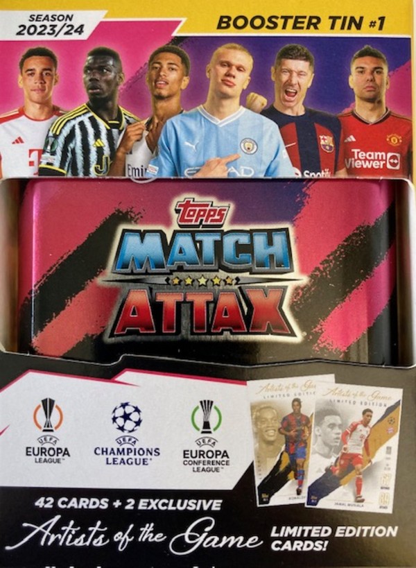 UEFA Champions League Match Attax 2023/24 mini puszka