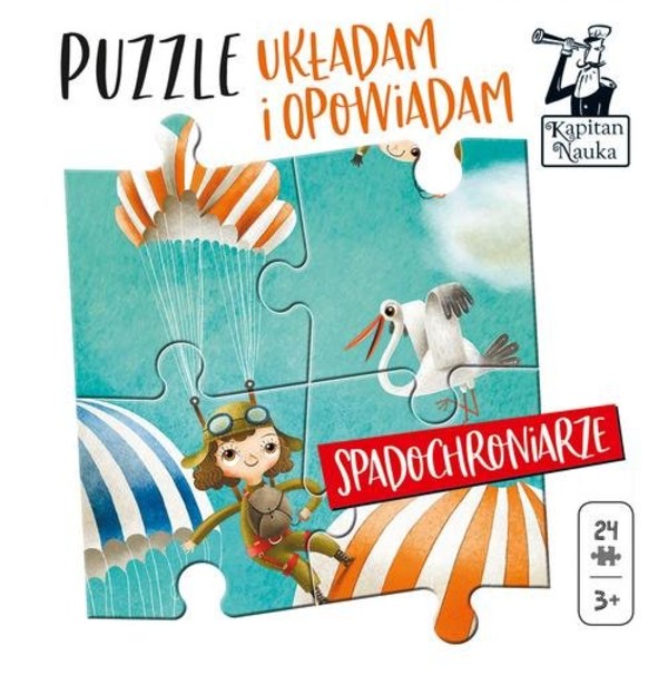 Puzzle Układam i opowiadam Spadochroniarze 24 elementy