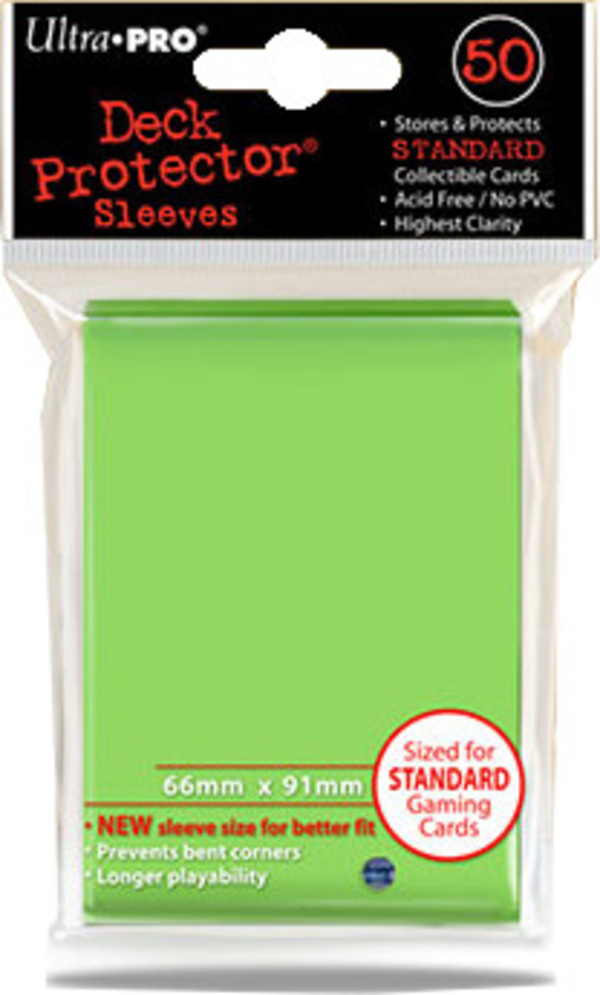 Koszulki Deck Protector - Solid Lime Green (limetka) 66 mm x 91 mm 50 sztuk