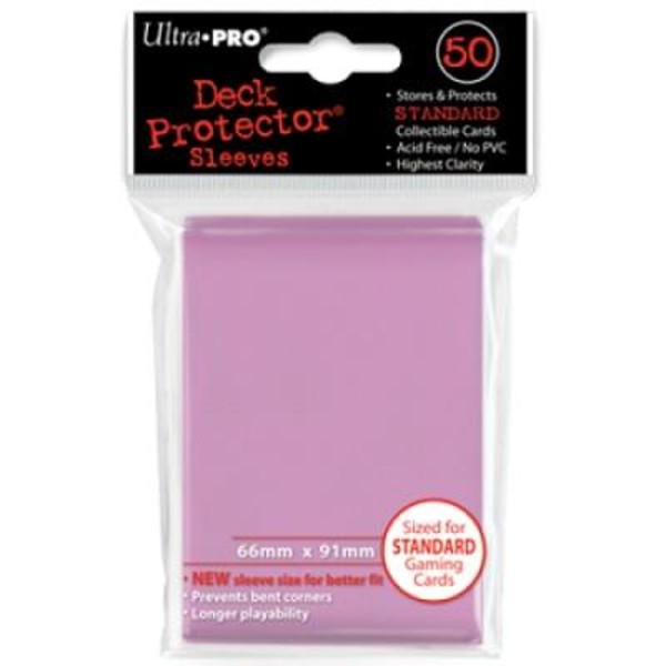 Koszulki na karty Deck Protector Sleeves - Solid Pink Różowe 66x91 mm 50 sztuk