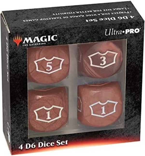 Magic the Gathering - Red Mana - 22 mm Deluxe Loyalty Dice Set