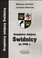 Urzędnicy miejscy w Świdnicy do 1740 r.