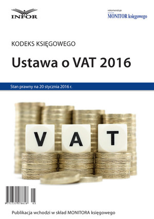Ustawa o VAT 2016 Kodeks Księgowego