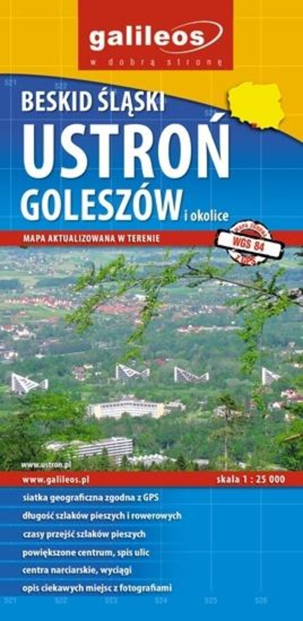 Ustroń Goleszów i okolice Mapa turystyczna Skala: 1:25 000