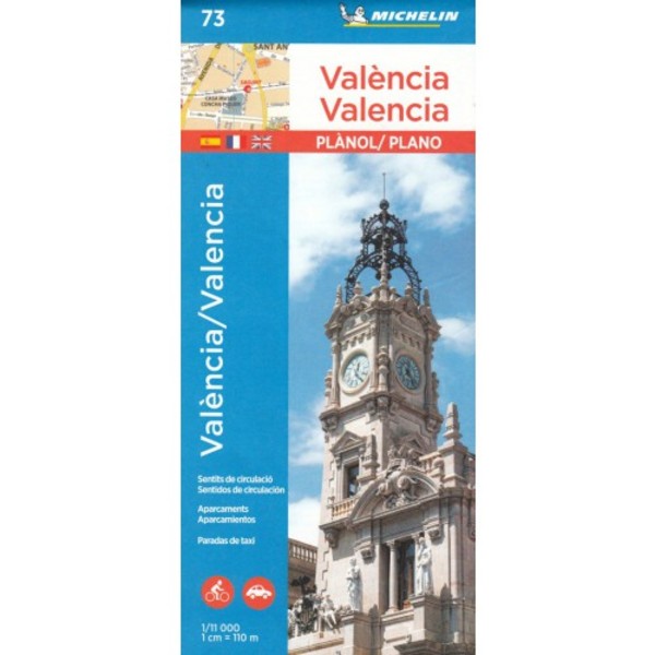Valencia Plano e Indice / Walencja Plan miasta Skala: 1:11 000
