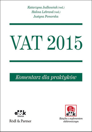 VAT 2015 Komentarz dla praktyków