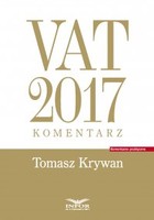 Okładka:VAT 2017. Komentarz 