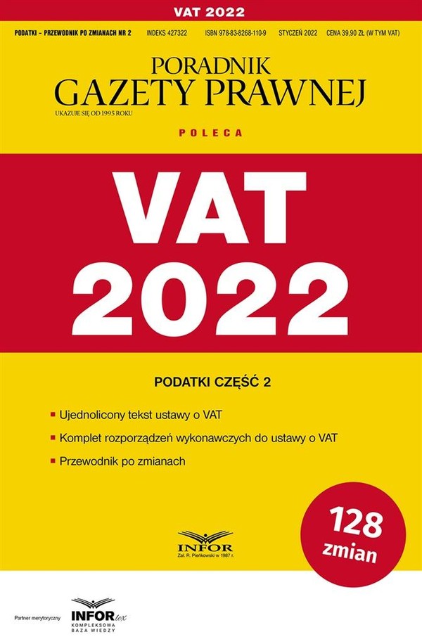 VAT 2022. Podatki-Przewodnik po zmianach 2/2022 Podatki część 2