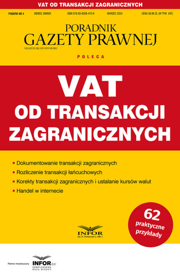 VAT od transakcji zagranicznych Podatki Podatki 4/2024