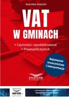 VAT w gminach - pdf Czynności opodatkowane Prewspółczynnik