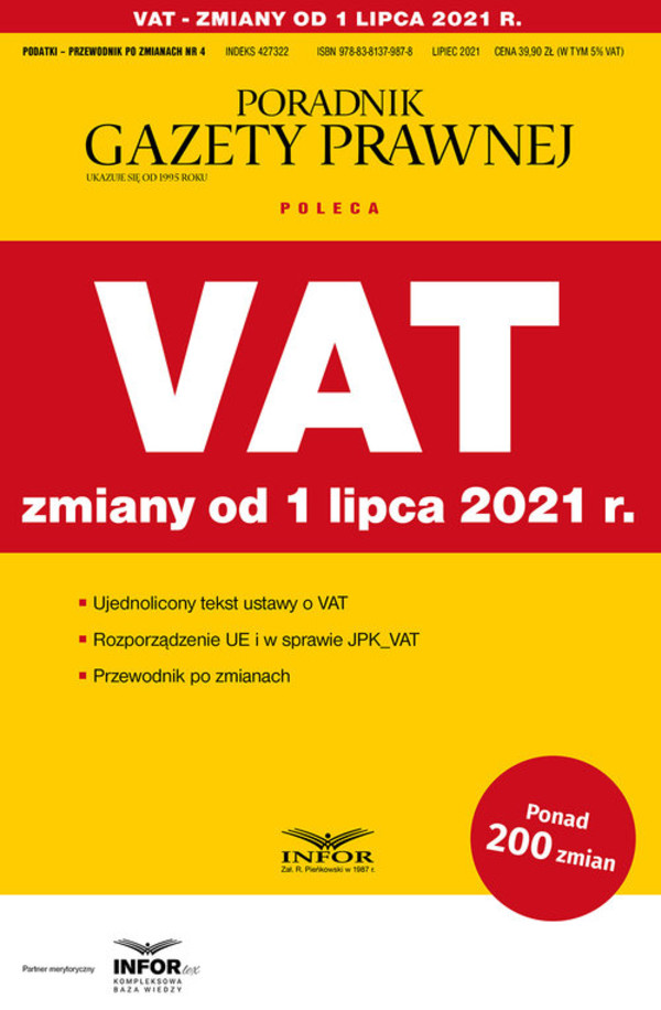 VAT zmiany od 1 lipca 2021 r.