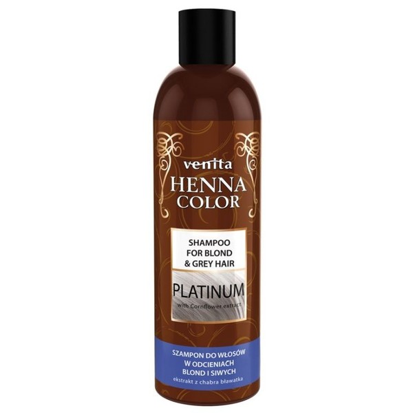 Henna Color Platinum Szampon ziołowy do włosów blond i siwych