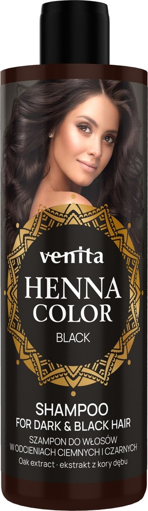 Henna Color Black Szampon do włosów w odcieniach ciemnych i czarnych -