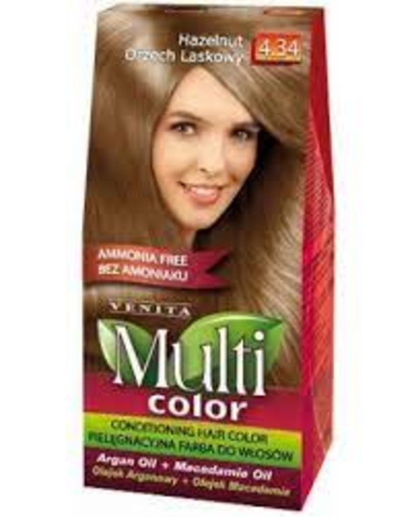 Multicolor 4.34 Hazelnut Pielęgnacyjna farba do włosów