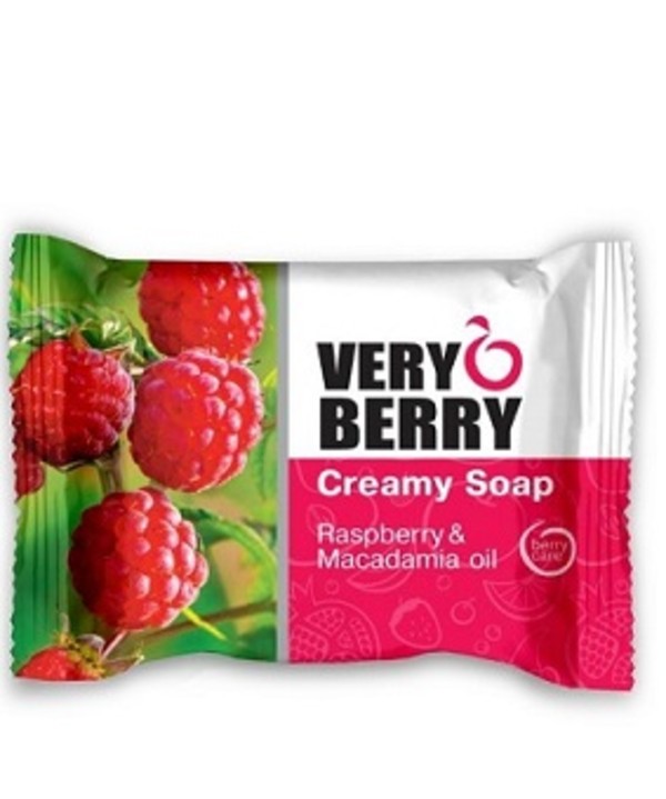 Very Berry Raspberry & Macadamia Oil Mydło kremowe w kostce