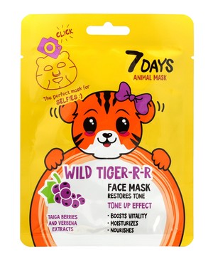 7 Days Animal Mask Wild Tiger -R-R Maska na twarz w płacie rewitalizująca