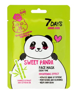 Days Animal Mask Sweet Panda Maska na twarz w płacie rozświetlająca