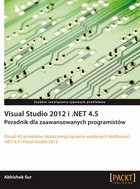 Okładka:Visual Studio 2012 i .NET 4.5. 