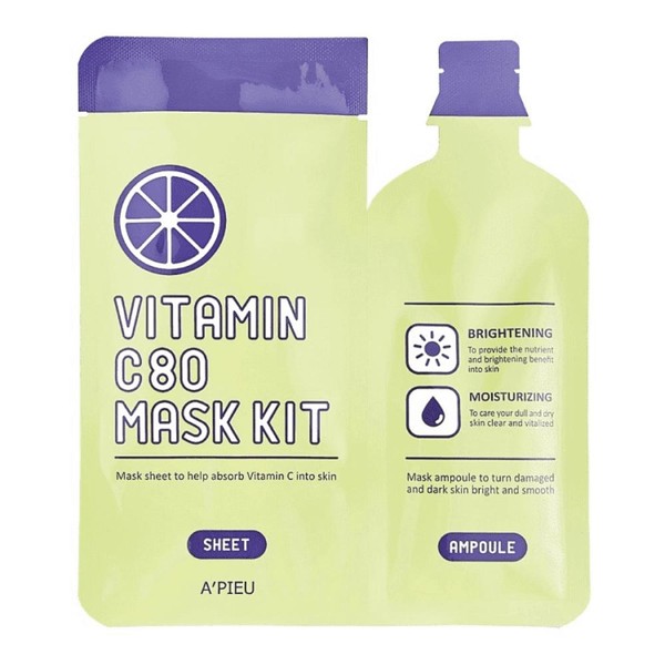 Vitamin C 80 Mask Kit Rozjaśniająca maseczka w płachcie