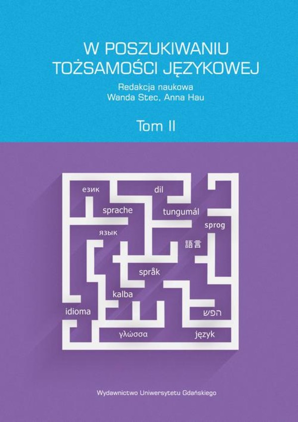 W poszukiwaniu tożsamości językowej. Tom 2 - pdf