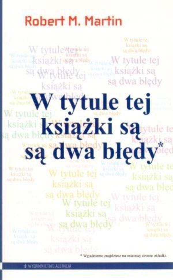 W tytule tej książki są dwa błędy