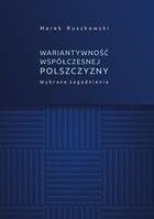 Wariantywność współczesnej polszczyzny. Wybrane zagadnienia - pdf