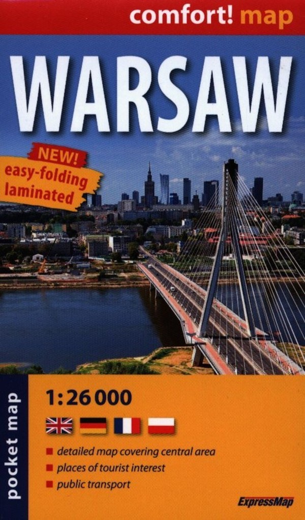 Warsaw / Warszawa Mapa kieszonkowa Pocked map Skala: 1:26 000