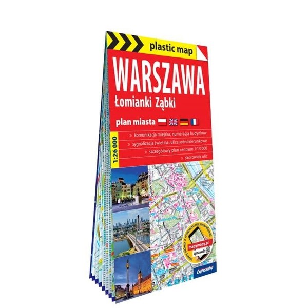 Warszawa, Łomianki, Ząbki 1:26 000 plan miasta