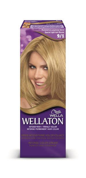 Wellaton 9/1 Rozświetlony Popielaty Blond Krem intensywnie koloryzujący