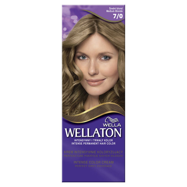 Wellaton Intense Permanent Color 7/0 Medium Blonde Krem intensywnie koloryzujący