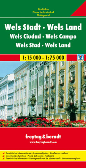 Wels Stadtplan / Wels Plan miasta Skala 1:15 000
