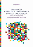 Okładka:Weryfikacja kompetencji obywatelskich polskich maturzystów 