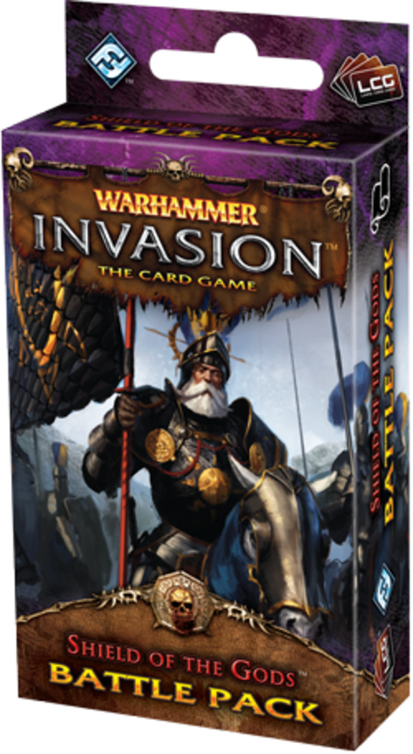 Gra Warhammer Invasion LCG: Shield of the Gods Sixth battle pack from Bloodquest Cycle - Wersja Angielska
