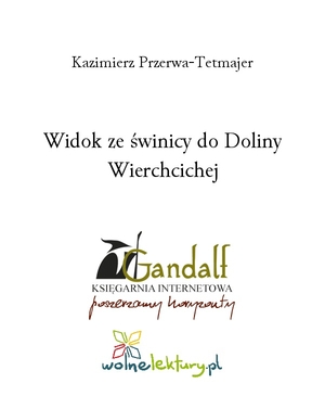 Widok ze świnicy do Doliny Wierchcichej