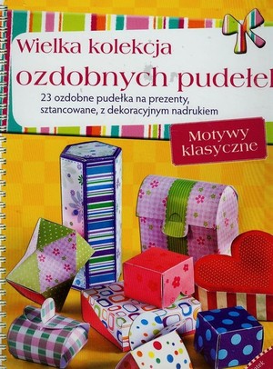 Wielka kolekcja ozdobnych pudełek 23 ozdobne pudełka na prezenty, sztancowane z dekoracyjnym nadrukiem Motywy klasyczne