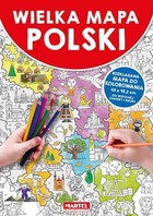 Wielka mapa Polski kolorowanka podłogowa