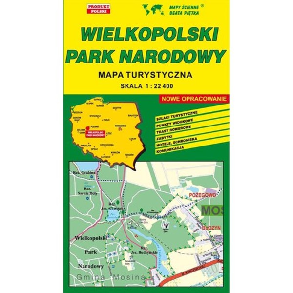 Wielkopolski Park Narodowy mapa turystyczna Skala: 1:22 400