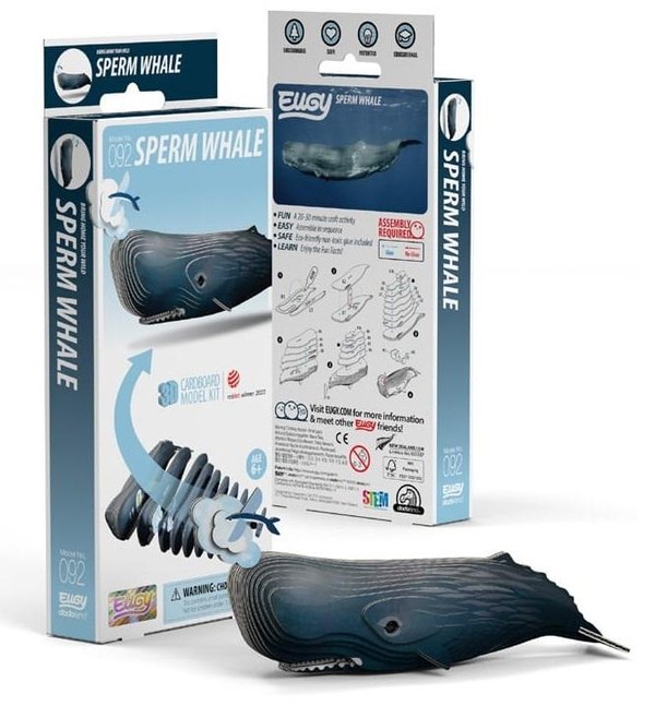 Eko Układanka 3D Wieloryb Kaszalot