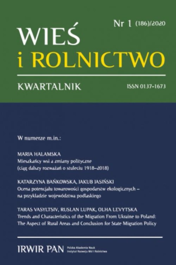 Wieś i Rolnictwo nr 1(186)/2020 - pdf