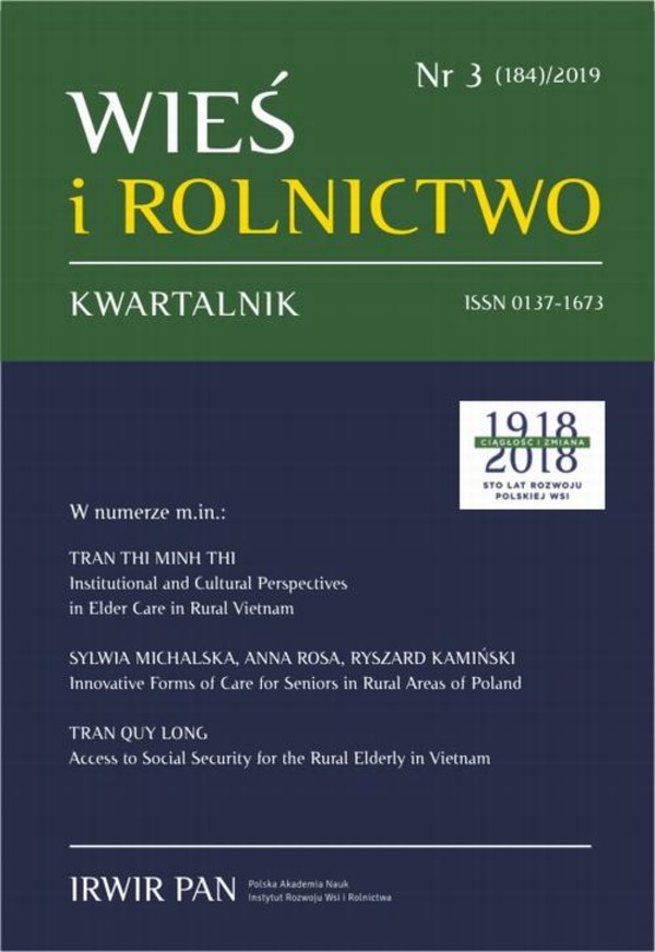 Wieś i Rolnictwo nr 3(184)/2019 - pdf