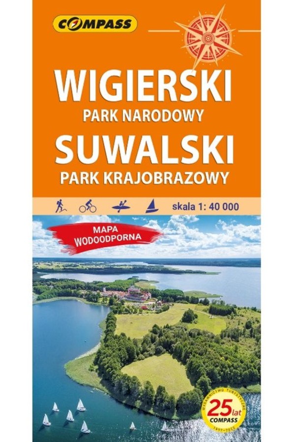 Wigierski Park Narodowy Suwalski Park Krajobrazowy Mapa turystyczna Skala: 1:40 000