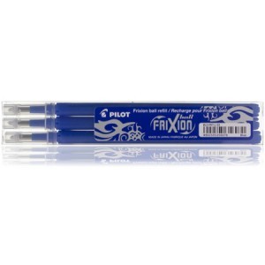 Wkład do długopisu kulkowego FriXion Pilot 0.5 mm 3 szt. (niebieski)