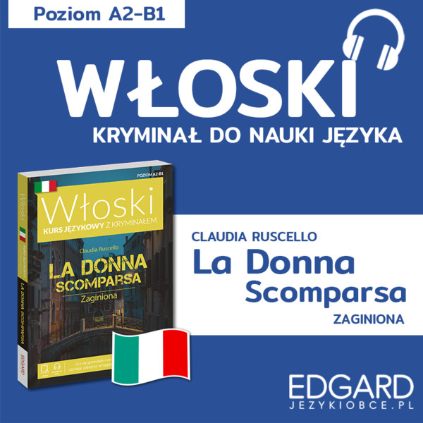Włoski z kryminałem La donna scomparsa + słowniczek - Audiobook mp3