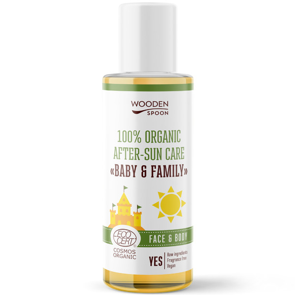 Baby& Family 100% Organic Naturalny olejek po opalaniu