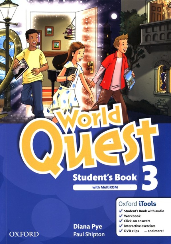 World Quest 3. Student`s Book Podręcznik + MultiROM A1-B1