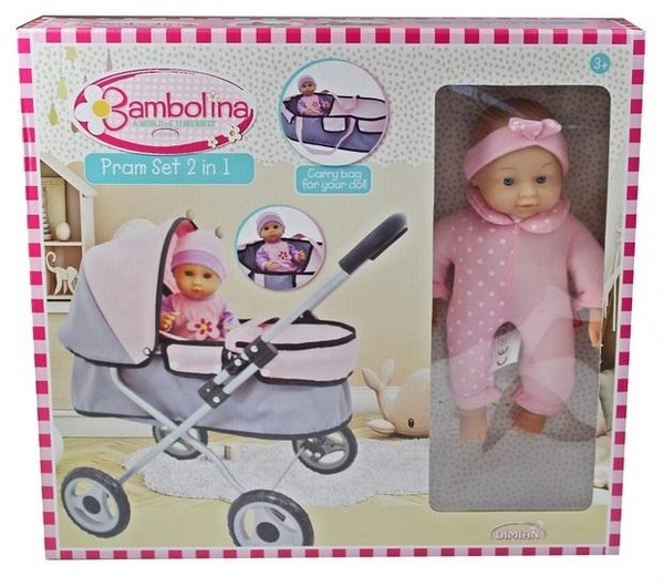 Wózek z lalką Bamboliną