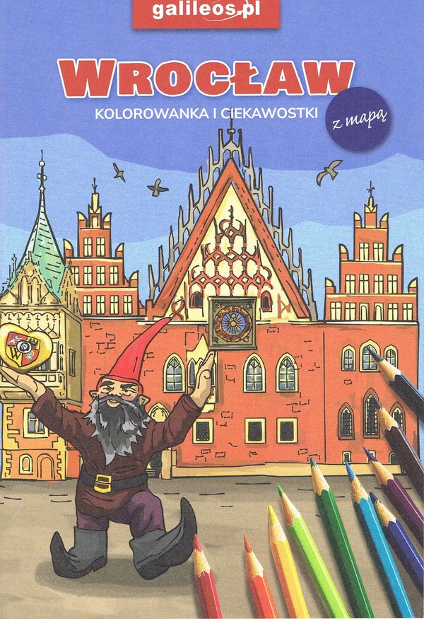 Wrocław kolorowanka i ciekawostki z mapą